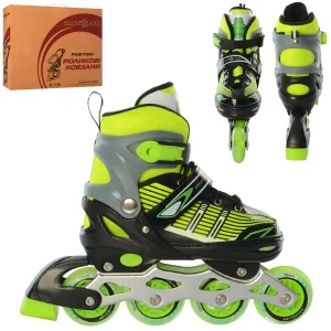 Ролики Profi Roller A 4139-M-GR розмір 35-38 зелений