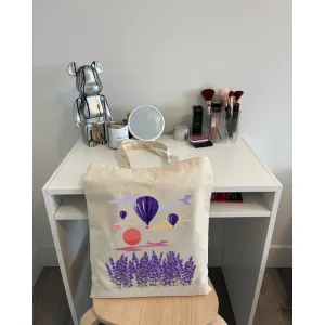 Екошопер BookOpt BK4066 "навколо світу на повітряній кулі" бежевий