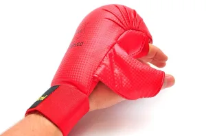 Рукавички накладки для карате Червоний M - Синій