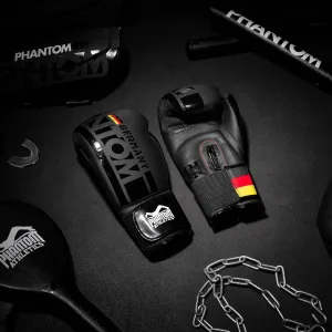 Боксерські рукавиці Phantom Germany Black 10 унцій (капа в подарунок)