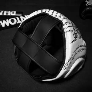 Боксерський шолом Phantom Muay Thai Full Face White (капа в комплекті) універсальний