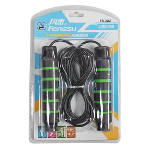 Скакалка з обважнювачами синій