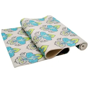 Килимок для фітнесу та йоги PVC GPVC-6D1 173 см 61 см 6 мм Білий з малюнком