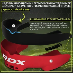 Капа RDX 3w доросла (вік 12+) Red/Black