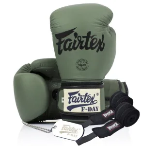 Боксерські рукавиці Fairtex BGV11 Green 10 унцій (бинти в комплекті)