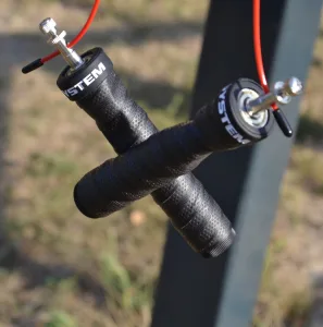 Скакалка швидкісна Power System PS-4079 Hi Spedd Jump Rope чорний 3 m.