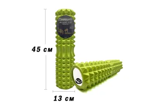 Масажний ролик EasyFit Grid Roller 45 см v.2,2 Салатовий