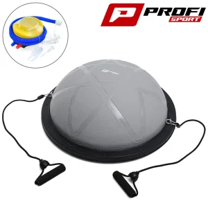 Півсфера для фітнесу з експандерами BOSU Profi Sport MS - сірий