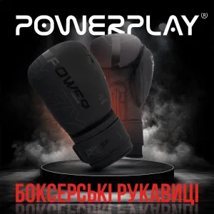 Боксерські рукавиці PowerPlay 3024 Ultra Mat чорні 8 унцій