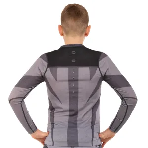 Костюм компресійний дитячий рашгард лонгслів штани та шорти VNM сірий 9533B-9633B-V5024 S