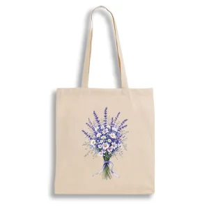 Екошопер BookOpt BK 4105 Лавандовий букет бежевий