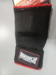 Бинти рукавиці PowerPlay 3096 з гелевими подушечками Чорні - S