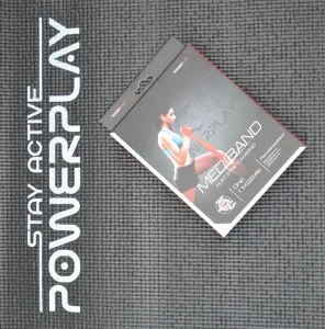 Стрічка-еспандер для фітнесу та реабілітації PowerPlay 4112 0,6 мм MediBand Heavy червона (11 кг)