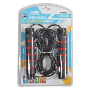 Скакалка з обважнювачами синій