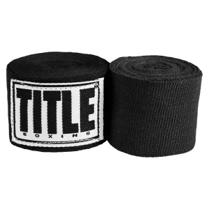Бинти для боксу TITLE Boxing Mexican Style 180" Black (4,5 м.)