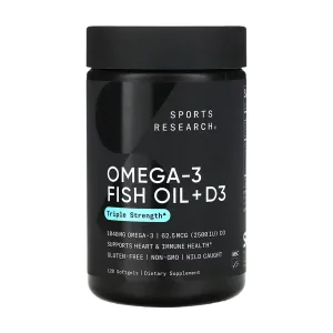 Omega-3 Fish Oil Alask Omega 1250 мг + D3 2500 IU - 120 софтгель