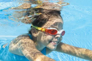 Окуляри для плавання Bestway 3-8 років 21062 зелено-синій