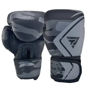 Рукавички боксерські Power 8 унцій - чорний-сірий