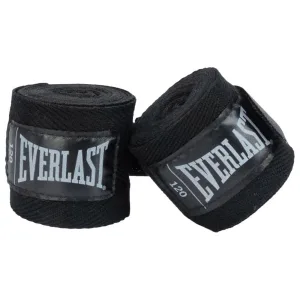 Бинти боксерські  Everlast CORE HANDWRAPS 120X2 Чорний універсальні 120 дюймів (304,8 см) (Оригінал) P00003243