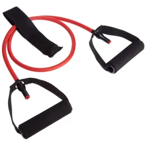 Еспандер трубчастий з ручками та фіксатором дверей Довжина 120 см навантаження 13.7 кг Червоний