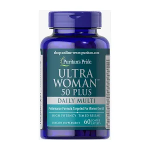Ultra Woman™ 50 Plus Multi-Vitamin with Zinc - 60 Capsules