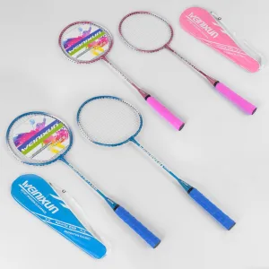 Бадмінтон Weinixun Sport-658, 2 кольори, 2 ракетки в чохлі синій