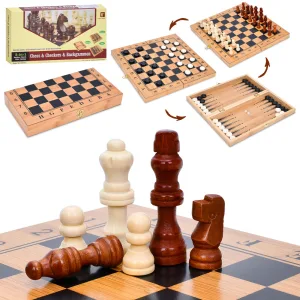 Шахи 3в1 - 34 х 34 х 2.5 см