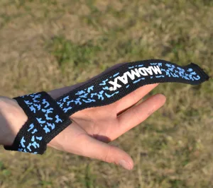 Лямки для тяги MadMax Camo Power Wrist Straps Camo/Light Blue