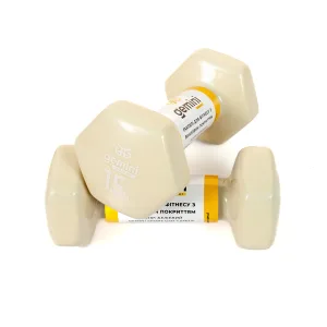 Гантелі Sport для фітнесу з вініловим покриттям 2 шт по 1.5 кг GSD-1.5MILK