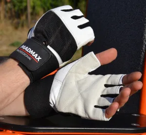 Рукавички для фітнесу MadMax MFG-269 Professional White M