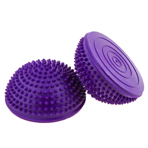 Полусфера массажная балансирующая ежик 260г фиолетовый