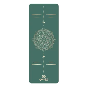 Килимок для йоги каучуковий поліуретан Sport Pro 183 см*68 см*5 мм темно-зелений