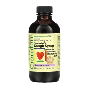 Formula 3 Cough Syrup - 118,5 мл Натуральна ягода