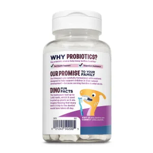 Dino-Dophilus™ Kids Probiotic - 60 жув. таблеток чорна вишня