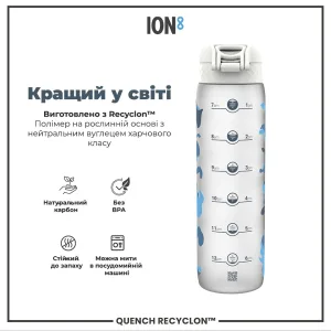 Пляшка для води ION8 1000 мл. BPA Free, Times To Drink, (ЕКО пляшка) BPA Free, Camo