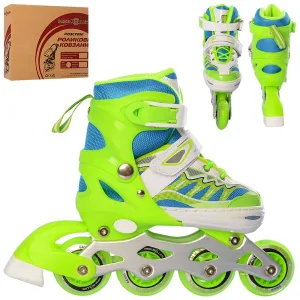 Ролики Profi Roller A 4122-S-GR розмір 31-34 Синій-Зелений