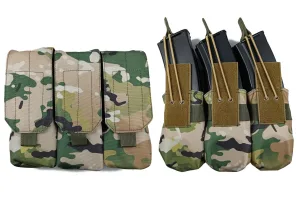 Підсумок під 6 магазінів АК/РПК потрійний мультикам (MOLLE, підсумок на розгрузку, жилет, РПС)