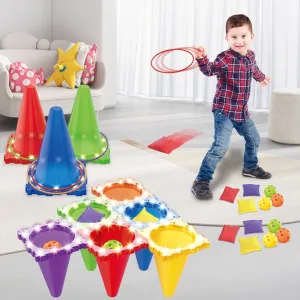 Набір 3в1 (3 конусів, 12 обручі, 6 кінеозологічних мішків)