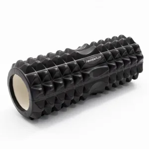 Масажний ролик (роллер) PowerPlay 4405 EVA Massage Roller чорний 33x12 см