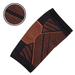 Наколінник бандаж еластичний MUTE 1 шт 9005 Чорний-поманранчевий