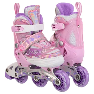 Ролики з захистомрозмір 35-38 рожево-фіолетовий 84693-2 M