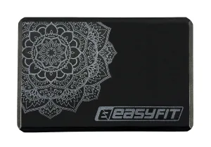 Блок для йоги EasyFit EVA з малюнком чорний
