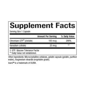 Хром и Ванадий 125 мкг - 90 капсул.