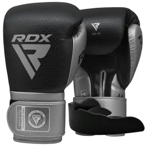 Боксерські рукавиці RDX MARK PRO SPARRING TRI LIRA 2 SILVER-10 унцій (капа в комплекті)