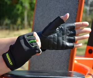 Рукавички для фітнесу MadMax MFG-251 Rainbow Green S
