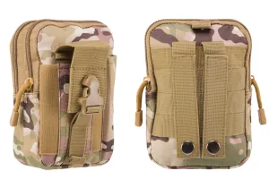 Phone organizer pouch for documents and personal items multicam (tactical utility, on RPC, belt, vest, strap, MOLLE)
