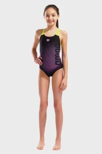 Купальник для плавання злитий Arena DIM LIGHT SWIMSUIT SWIM PRO BA дет (оригінал) 128 см - чорний-жовтий-рожевий