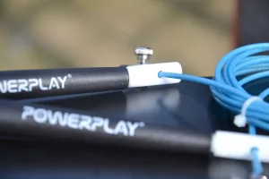 Скакалка швидкісна PowerPlay 4202 Ultra Speed Rope Бірюзова 2,9 m.