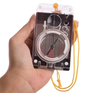 Компас жидкостный планшетный в закрытом корпусе с зеркалом - 105x60 мм