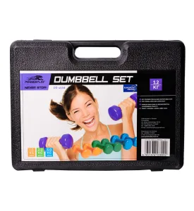 Набір гантелей в кейсі 12 кг. PowerPlay 4118 Fitness Dumbells 2 шт.*1 кг. 2 шт.*2 кг. 2 шт.* - 3 кг.